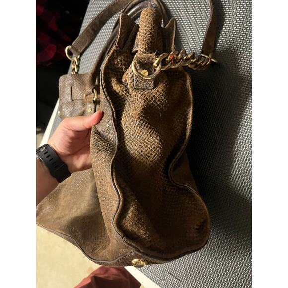 Michael Kors Large Hamilton‎ Crocodile Brown Tote! Rare Purse Bag - Picture 6 of 14